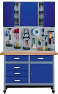Werkbank und Werktisch: mit Lochwand, 120 cm