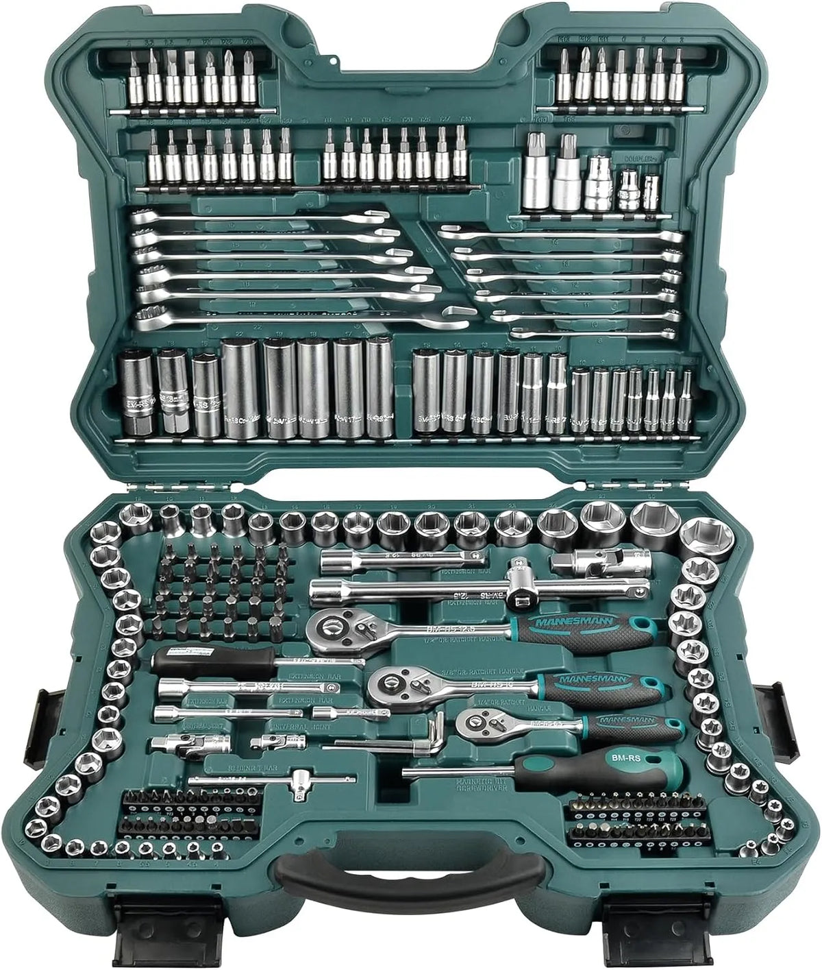 Werkzeugkoffer und Werkzeugkasten – 215-teilig, 4 Zoll, 8 Zoll, 2 Zoll