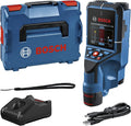 Bosch Professional 12V System Wallscanner D-tect 200 C 12-V-Akku, USB-C, Akku-Betrieb, aus Metall, mit USB-Anschluss, für gewerblichen Einsatz, blau
