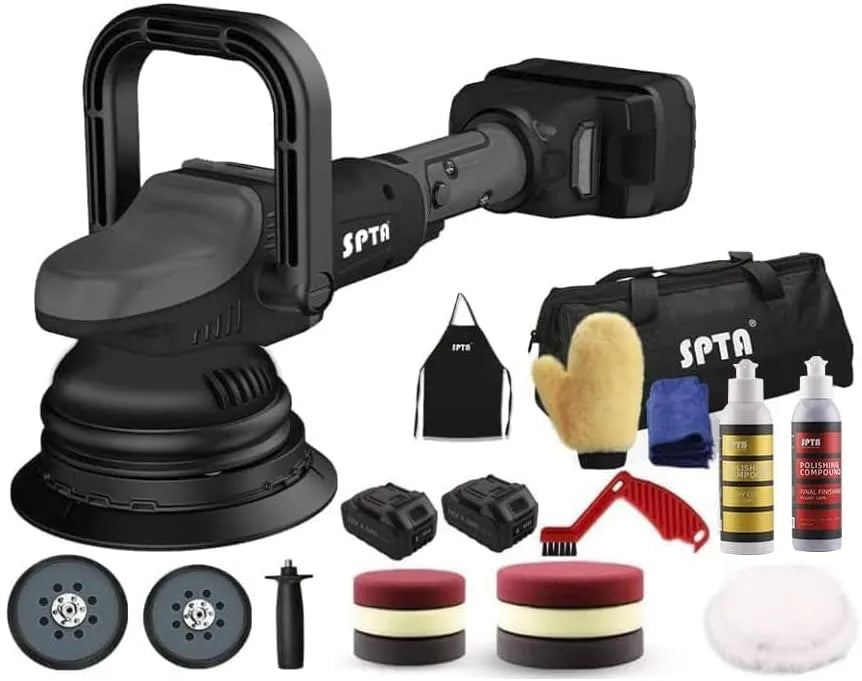 Poliermaschine und Elektropolierer: SPTA, 2tlg, 125mm, 18V, 4000 mAh