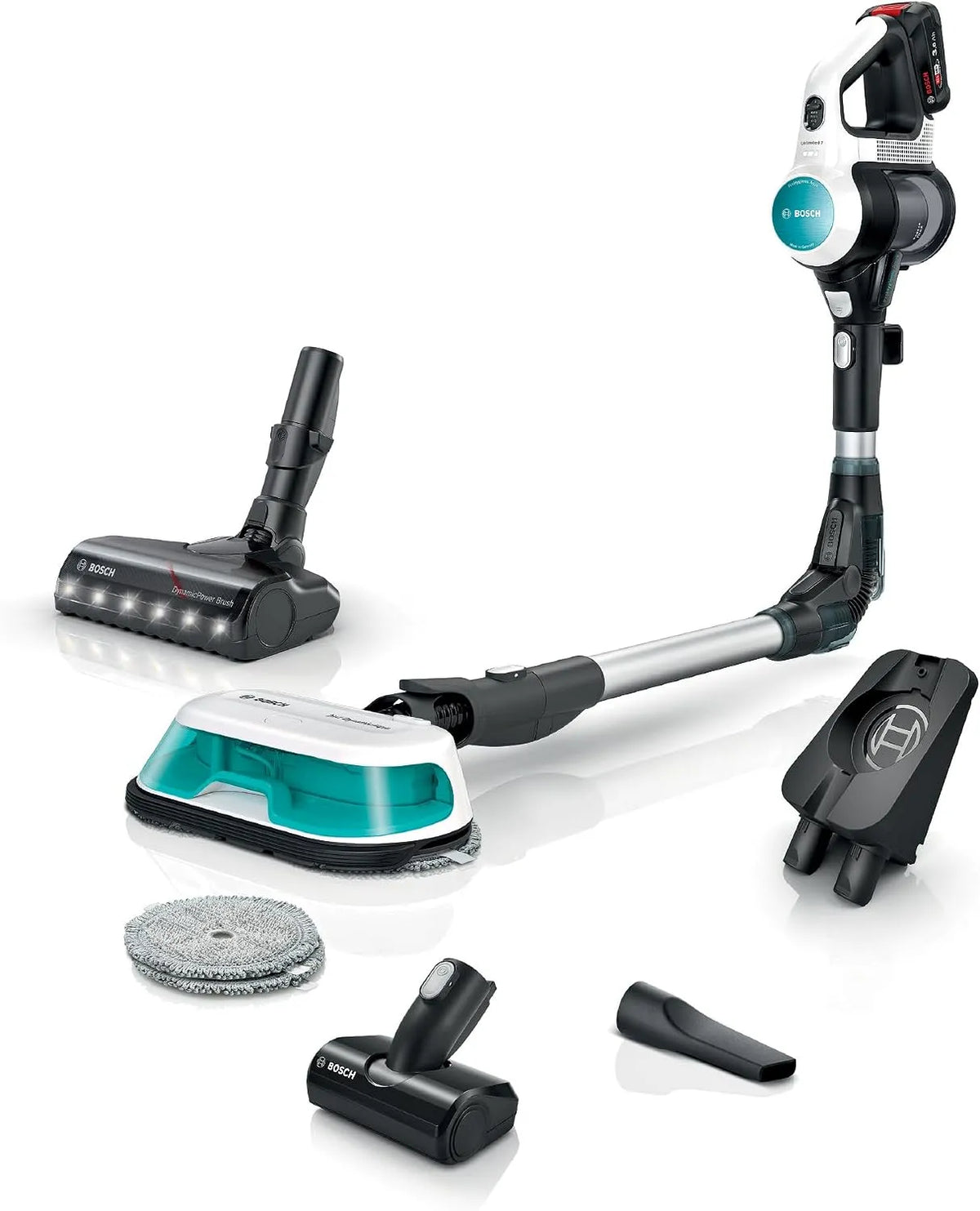 Bosch Akku-Staubsauger BKS71HYG4 Stabstaubsauger: Akku-Betrieb, 2in1, weiß