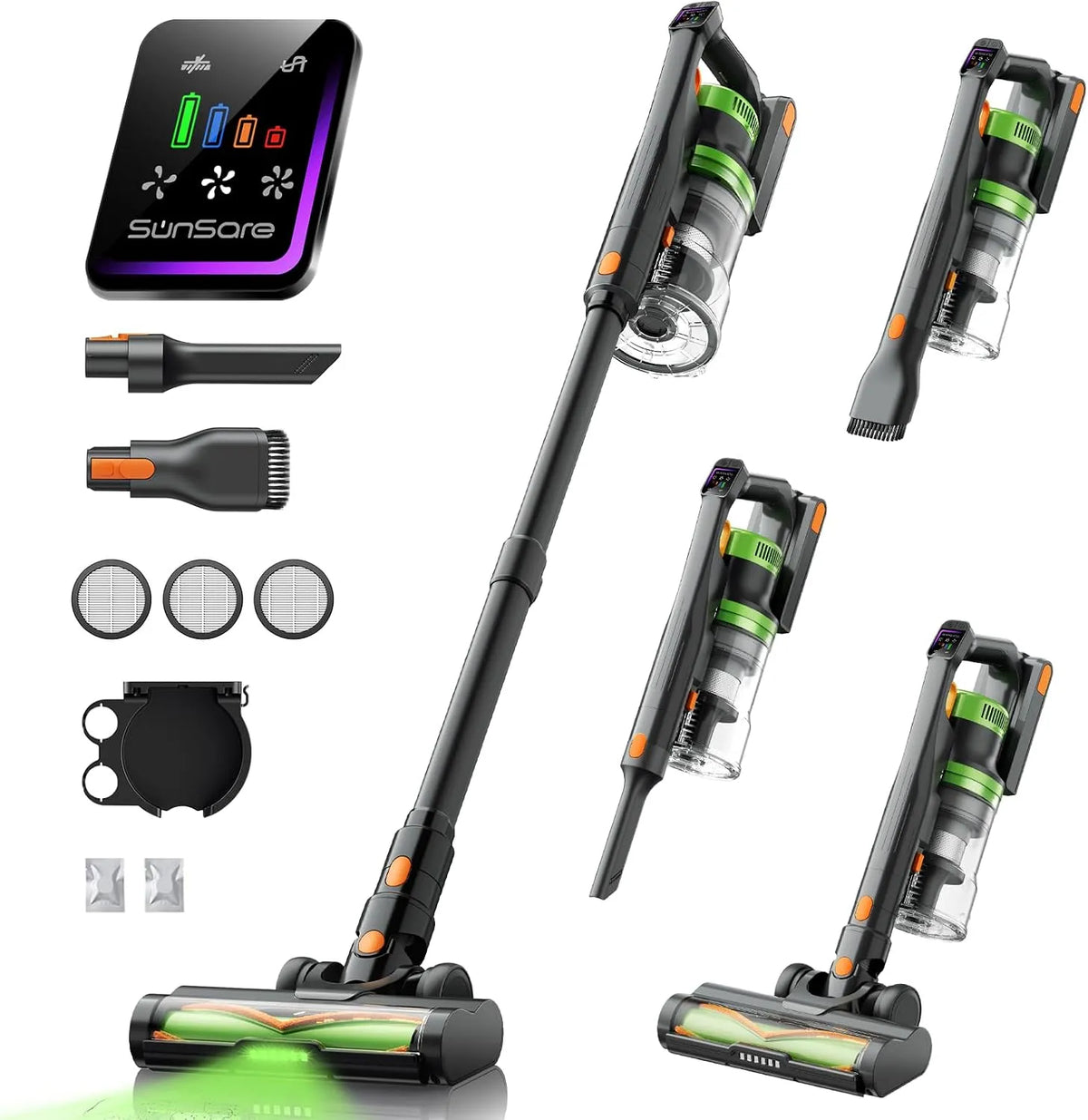 Stabstaubsauger – Akku-Betrieb, leiser Betrieb, mit Display, 600W, für Fahrzeugpflege