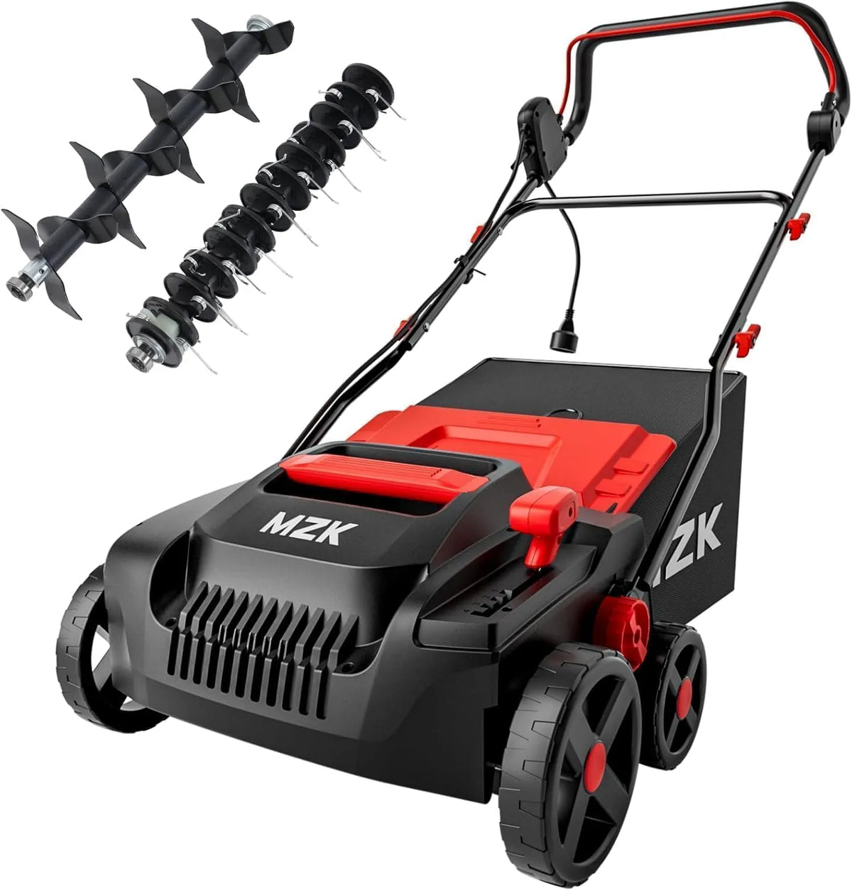 Vertikutierer – 2-in-1, 38 cm, für die Gartenpflege, grün