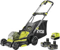 Ryobi 18 RY18LMX40C- Rasenmäher für einen gleichmäßigen Schnitt bei der regelmäßigen Grünpflege – ONE, Akku-Betrieb, 40 cm, 18 V, für die Gartenpflege