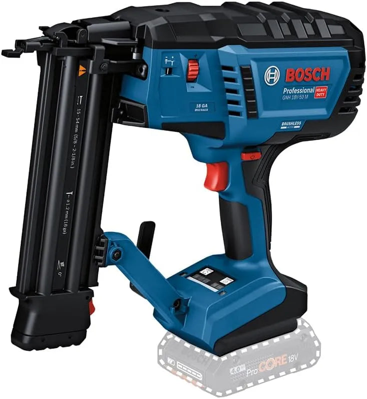 Bosch PRO Akku-Nagler und Elektrotacker, Akku-Betrieb, 54 mm, 1,2 mm, 18V, für Holzbearbeitung