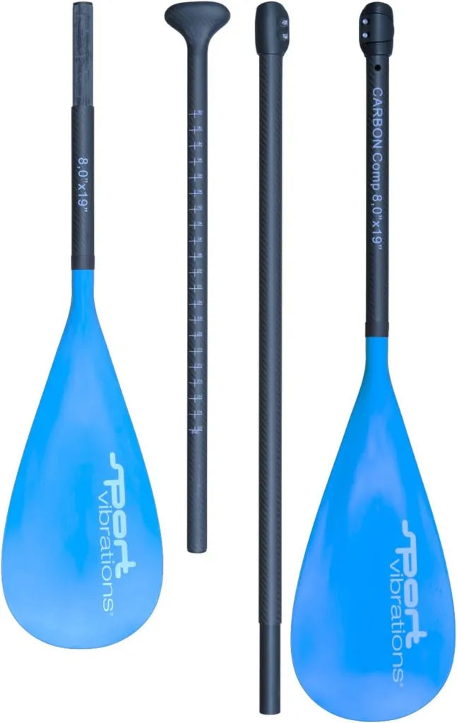 Leichtes Carbon SUP Paddel, 3- oder 4-teilig mit Kajakmodus, Antitwist