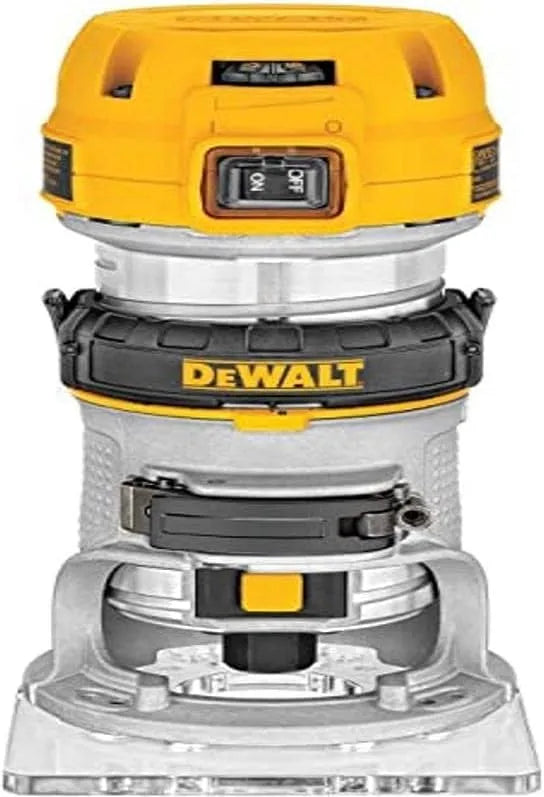 DeWalt D26200-QS D26200 Oberfräse für Nuten, Kantenbearbeitung und präzise Profile in Holz 850, 900 W