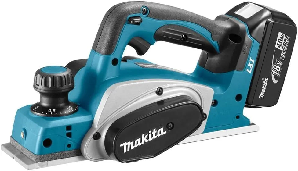 Makita Akku-Hobel 82mm 18 V im Makpac mit 2 Akkus 4: Akku-Betrieb, 4,0 Ah