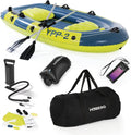 Aufblasbares 2-Personen-Schlauchboot mit Zubehör, belastbar bis 265 kg