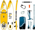 COASTO Argo 11.0 Aufblasbares SUP-Board 335x84cm mit Paddel für Stand Up Paddling