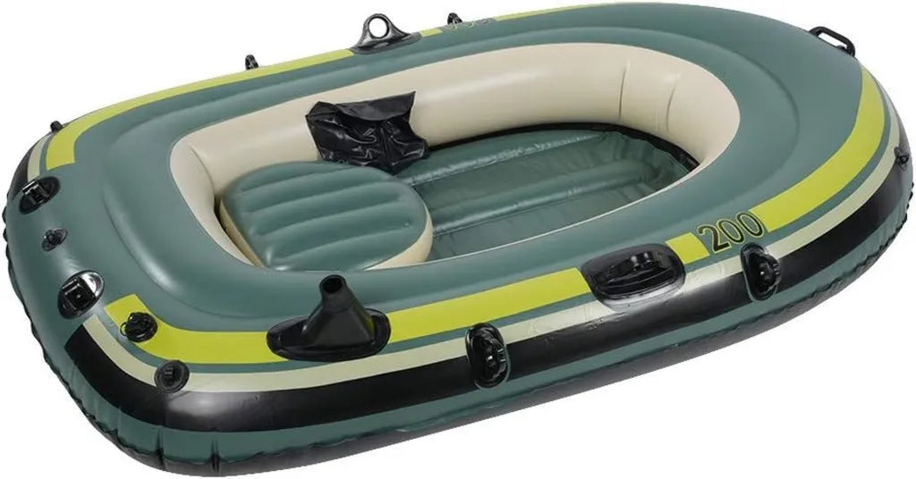 Robustes 2-Personen-Schlauchboot für Angeln und Tauchen mit Schnellaufblasfunktion