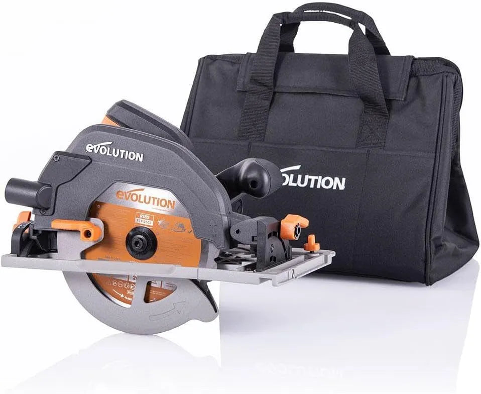 Evolution R185CCSX Kreissäge – aus Kunststoff, aus Holz, aus Stahl, aus Aluminium, 185 mm, 1600W, für Holzbearbeitung