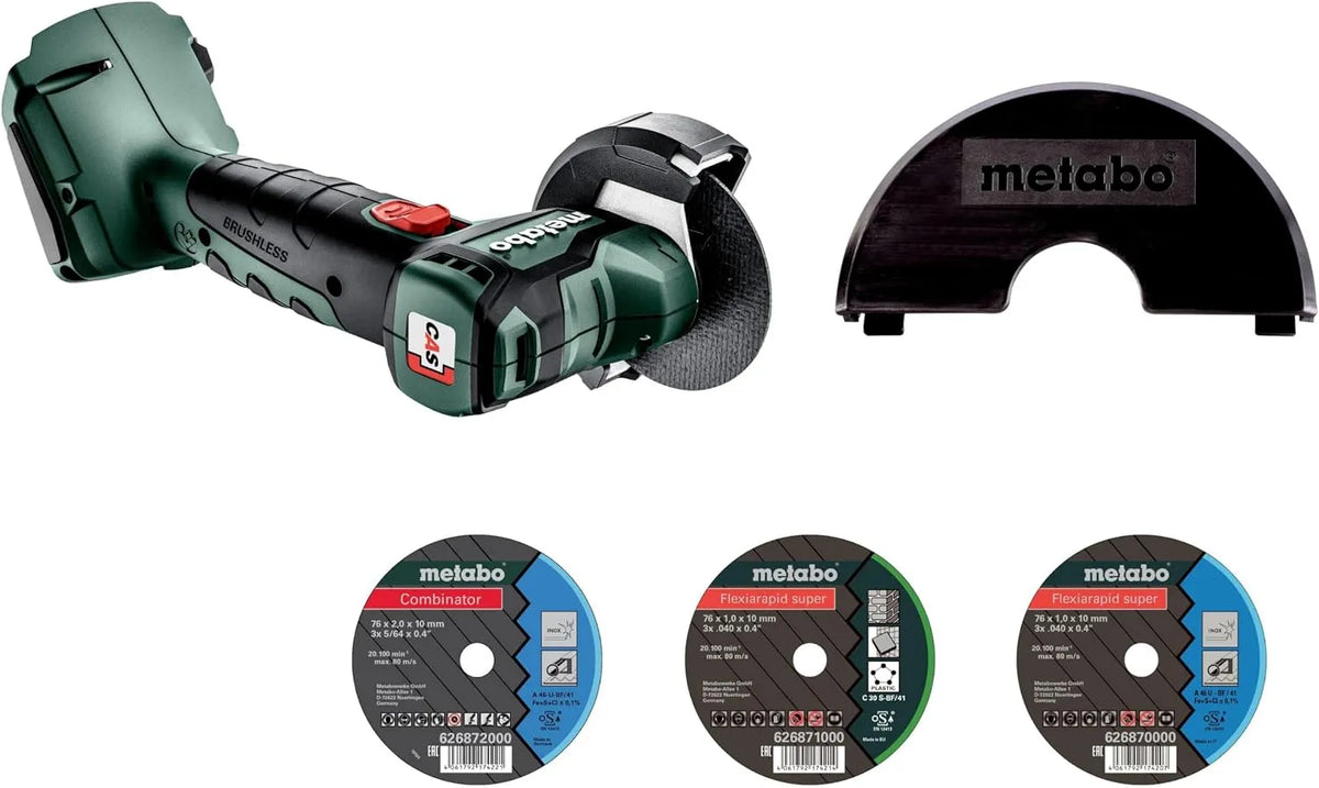 Metabo CC 18 Winkelschleifer – LTX, Akku-Betrieb, bürstenloser Motor, 18V