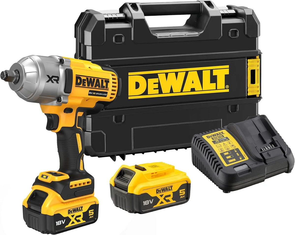 DeWalt XR DCF900P2T Schlagschrauber und Impulsschrauber, Akku-Betrieb, 18V, 1.396 Nm, 1.898 Nm, 5.0Ah