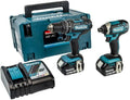 Makita DLX2131TJ Akku-Kombo-Kit 18V, DHP482Z + DTD152Z 18V / 5, Akku-Betrieb, 5,0 Ah