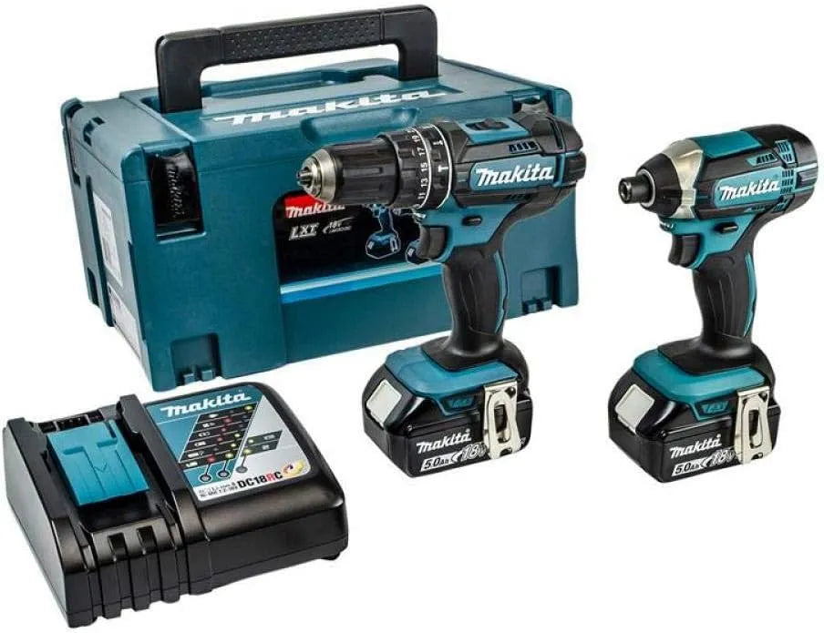 Makita DLX2131TJ Akku-Kombo-Kit 18V, DHP482Z + DTD152Z 18V / 5, Akku-Betrieb, 5,0 Ah