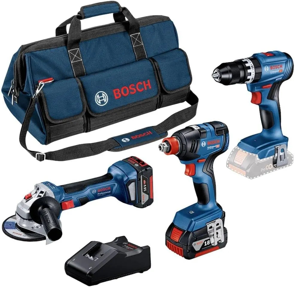 Bosch Winkelschleifer: GSB, Akku-Betrieb, für gewerblichen Einsatz, 18V, 5.0Ah