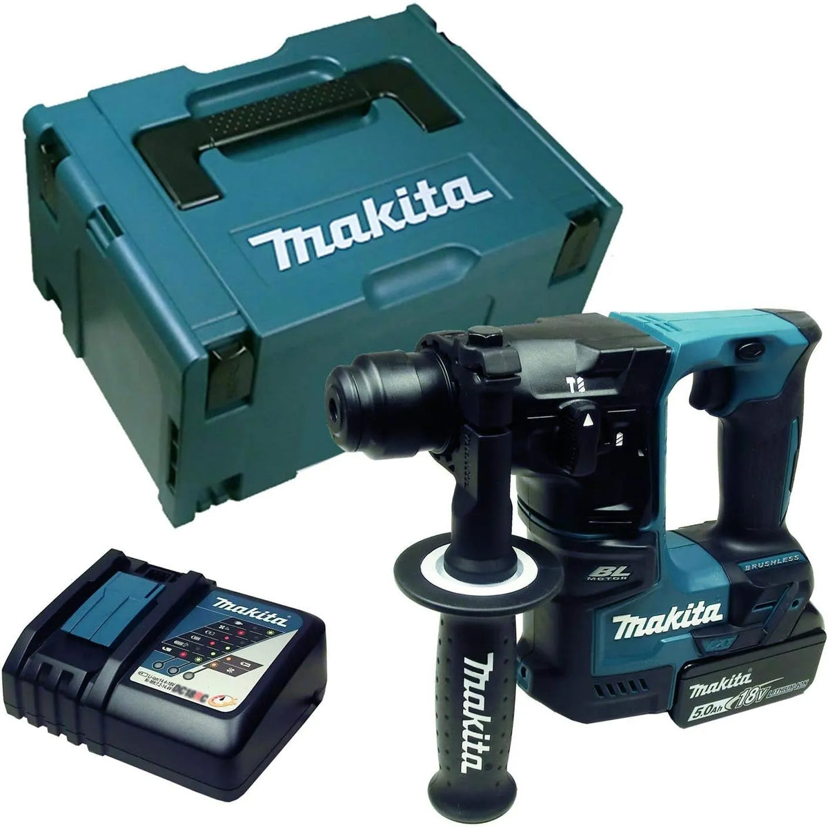 Makita DHR 171 Bohrhammer: Akku-Betrieb, 18 V, 5 Ah