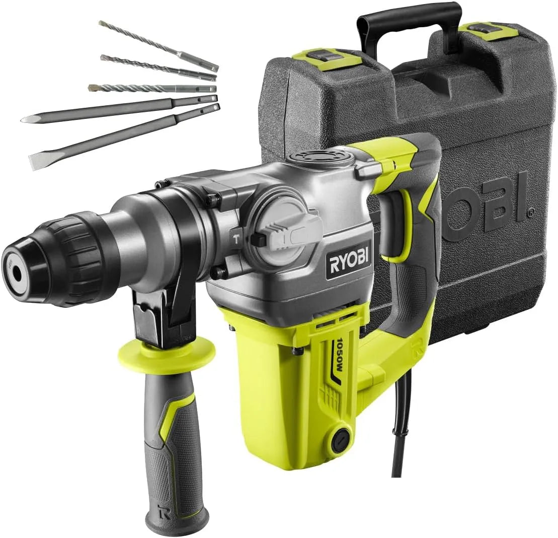 Ryobi RSDS1050-K Bohr- und Meißelhammer SDS-Plus 1050 W Motor