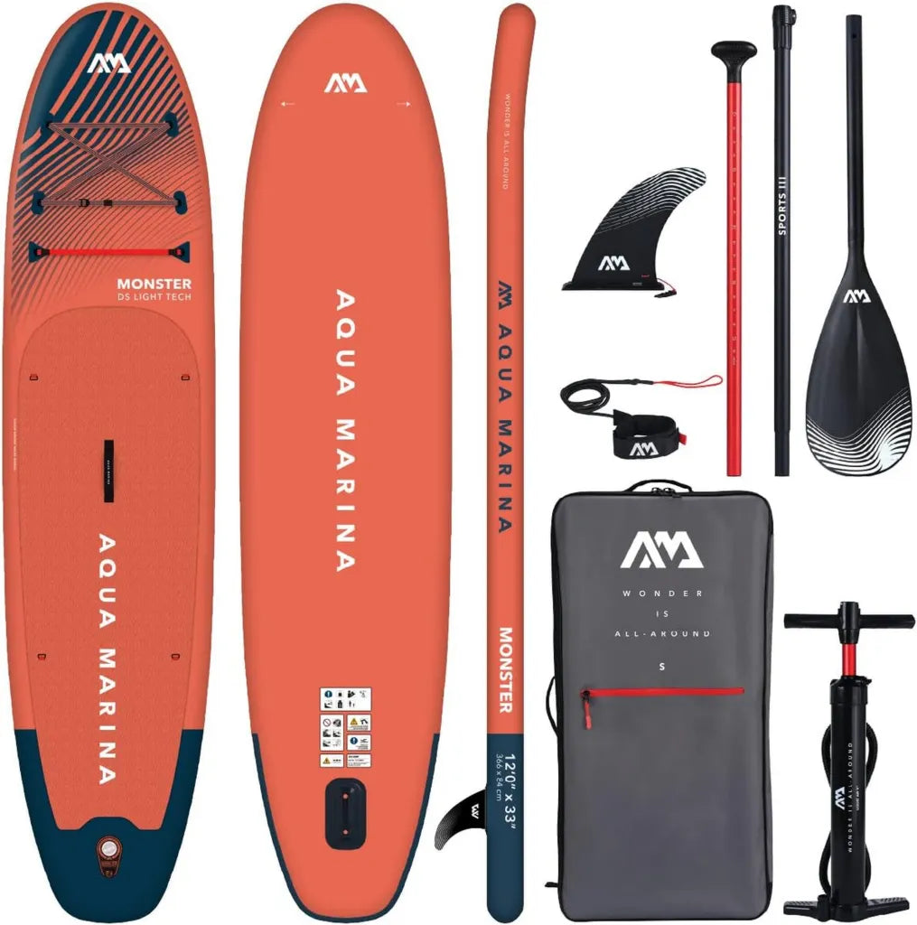 Aqua Marina Aufblasbares SUP-Board Set für Erwachsene – Komplettes iSUP-Paket