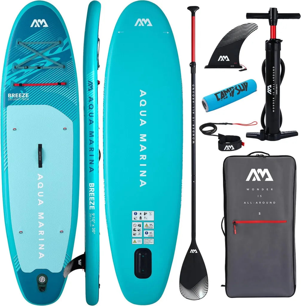 Aqua Marina Breeze 300 cm Aufblasbares SUP Board für Anfänger - Komplettset in Limitierter Edition Blau