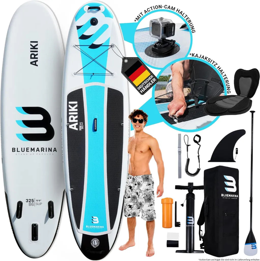 Bluemarina Ariki aufblasbares SUP-Board | Verschiedene Größen: 305x76x13,5cm und 325x86x16,5cm