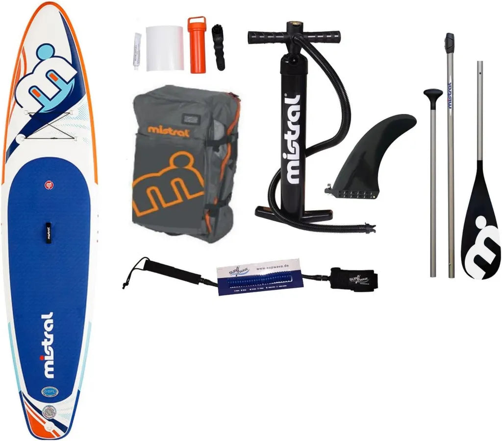 Mistral Tango 11'5 Aufblasbares SUP Board, DSFL-Technologie, Inklusive Coil-Leash
