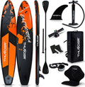 Aufblasbares SUP Board 365 cm grün - Rutschfestes PVC mit Pumpe und verstellbarem Paddel