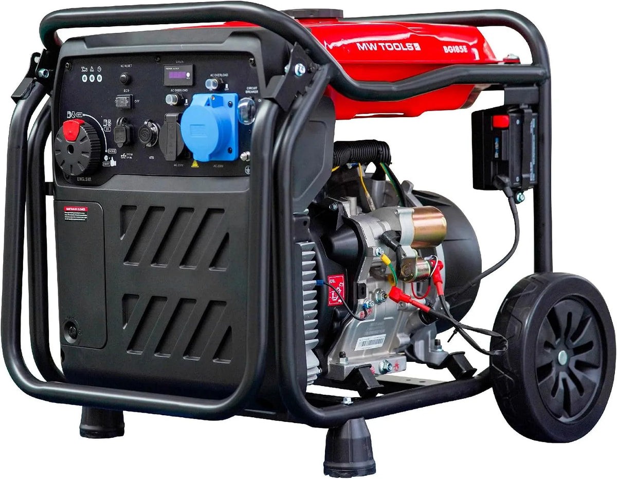 Benzin Inverter Generator 8,5 kW 230 V mit Elektrostart und ATS Stecker MW Tools BGI85E