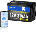 LiFePO4 LiFePO4-Batterie und Solar-Speicherbatterie, 314 Ah, solarbetrieben, mit BMS, mit Bluetooth, 4019 Wh, 12 V