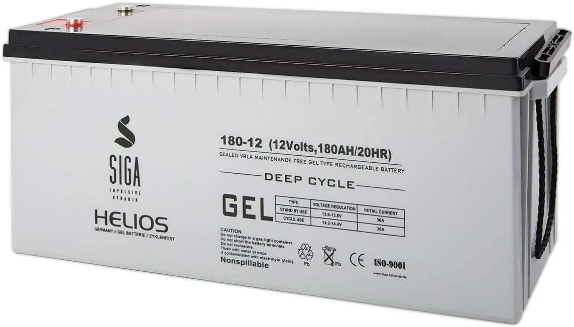 Versorgungsbatterie und Solar- und Freizeitakku, 180Ah, 12V, solarbetrieben, für Camping und Wohnmobil