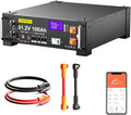 LiFePO4 LiFePO4-Batterie und Solar-Speicherbatterie, 100Ah, 5.12KWh, 48V, solarbetrieben, mit BMS, für Camping und Wohnmobil