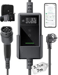 Auto ID.3/4/5/7 Typ-2-Ladekabel für Elektroautos und Mode-3-EV-Kabel, einphasig, 3,7kW, 16A, 7m, Typ 2, Schuko-Anschluss