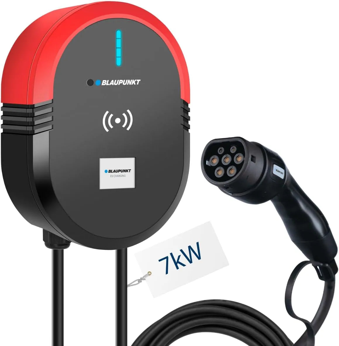 BLAUPUNKT BW1P32ACS Wallbox-Ladestation für Elektroautos und Mobiles EV-Ladegerät, 7kW, 5m, Typ 2