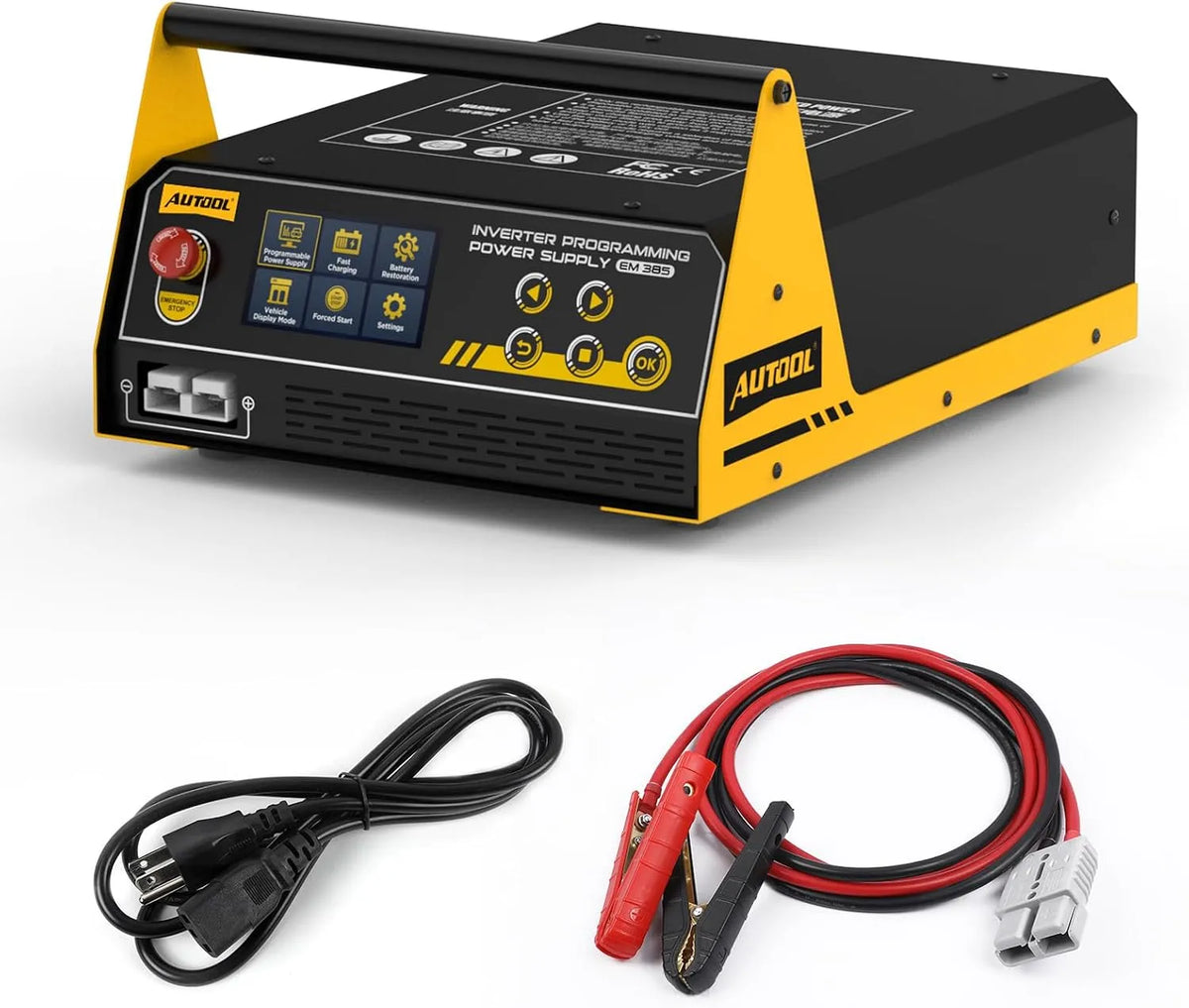 Touchscreens EM-385 Auto-Starthilfe-Powerbank und Batterie-Booster, mit Akku, programmierbar
