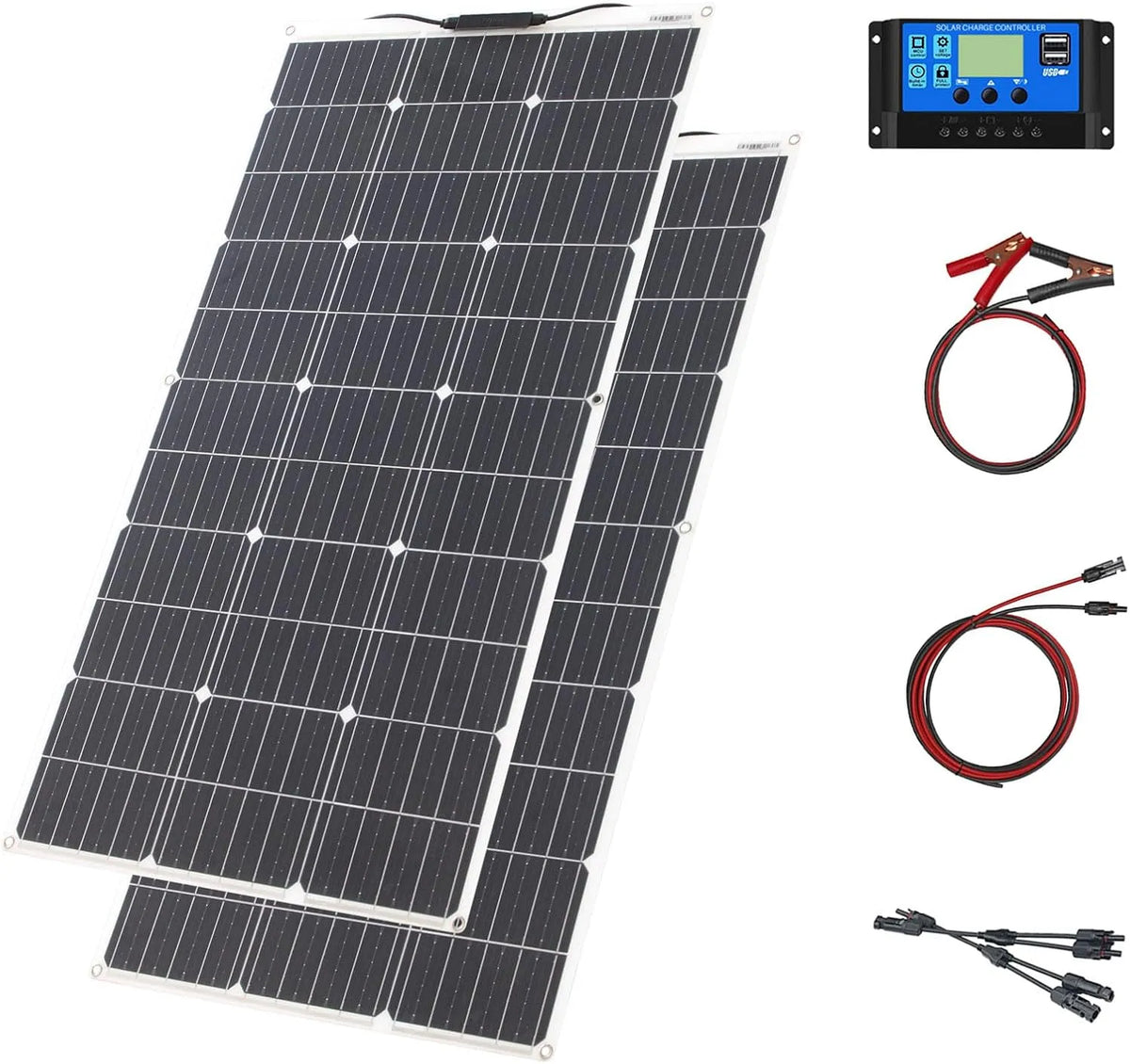 Solarmodul und Photovoltaikpanel, flexibel, 200W, 12V, 24V, 20A, monokristallin
