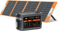 LiFePO4 Tragbare Powerstation und Solargenerator, solarbetrieben, 179,2Wh, 300W, 100W, Schnellladefunktion, für Camping und Wohnmobil