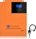 ECO-WORTHY Solar-Laderegler und MPPT-Solarregler, solarbetrieben, 5000W, 48V, 220V, 230V, mit MPPT-Regler