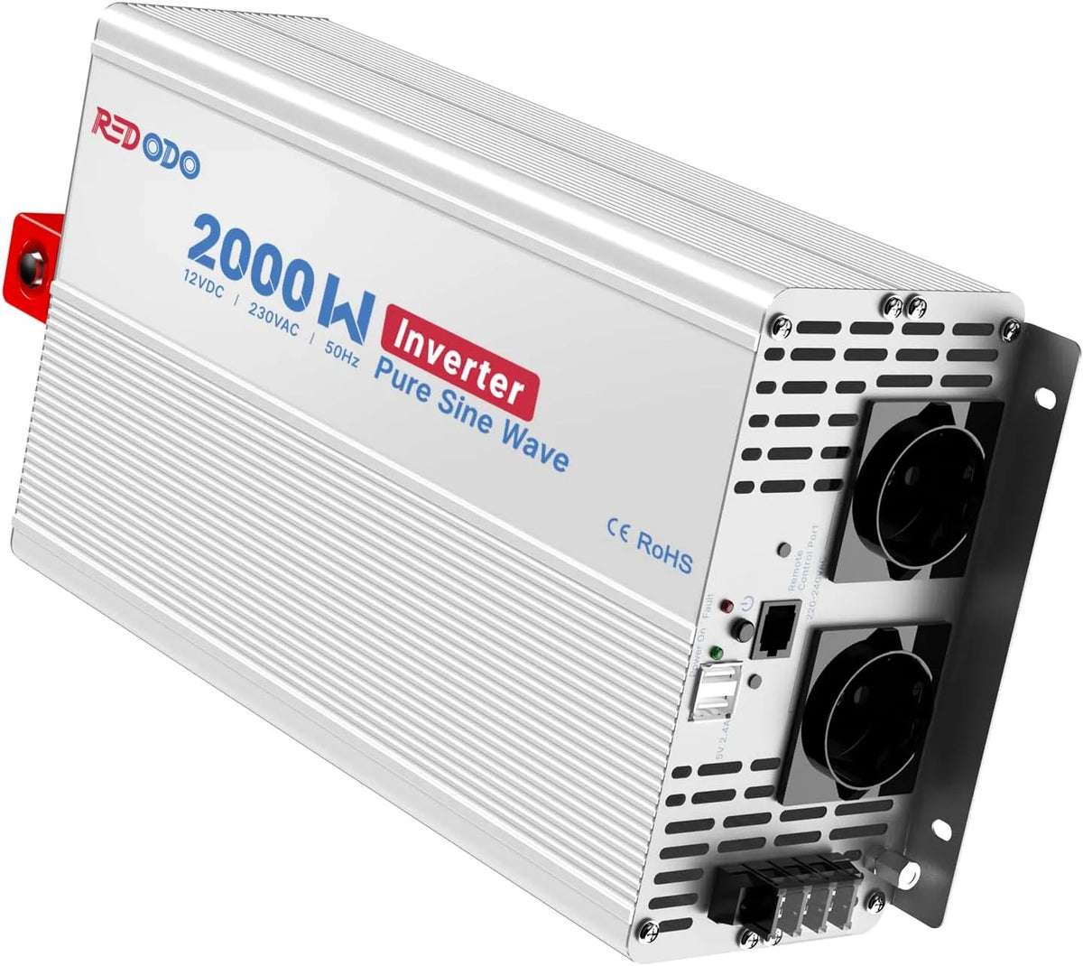 DC-AC-Wechselrichter und Spannungswandler, 2000W, solarbetrieben, 2V, 230V, für Camping und Wohnmobil