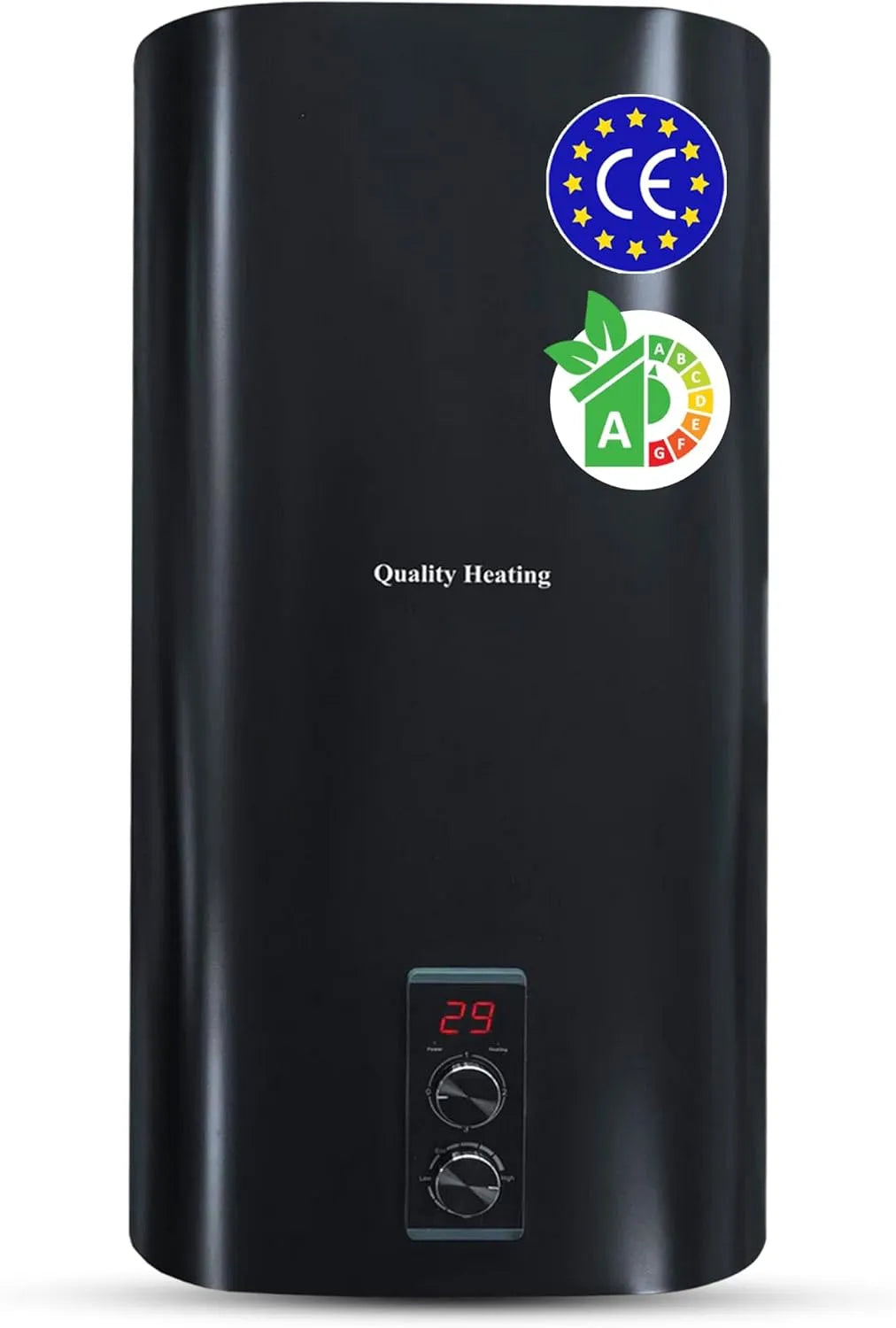 Elektroboiler 30 Liter, Sicherheitsventil inklusive, wandmontiert, 1500 W Warmwasserspeicher mit digitaler Steuerung