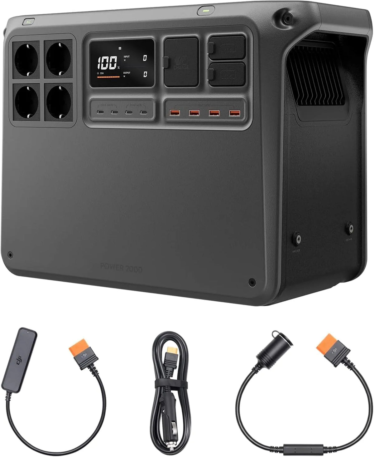 Tragbare Powerstation und Solargenerator, 2048 Wh, 3000 W, für Camping und Wohnmobil