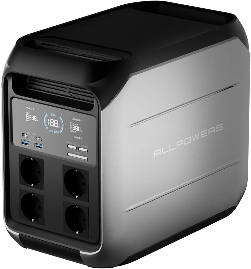 ALLPOWERS P1800 Tragbare Powerstation und Solargenerator, 1024Wh, 1800W