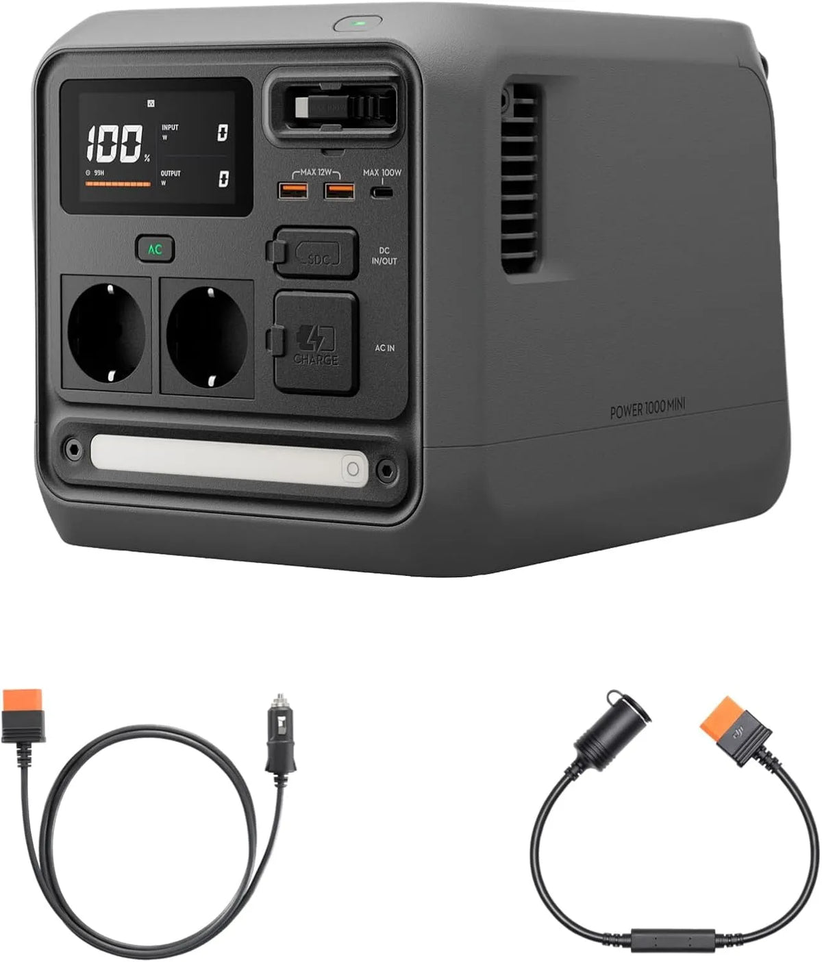 Tragbare Powerstation und Solargenerator, 1000 W, 12 V, für Camping und Wohnmobil