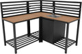 Modulares 3-teiliges Outdoor-Küchenset mit Eckspüle und Ablage