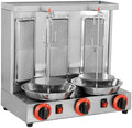 Gasgrill für Shawarma, Edelstahl-Döner-Maschine mit Thermostat, rauchfreies Braten, leicht zu reinigen