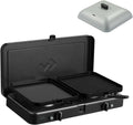 CADAC 2-Takt Tischgrill mit Turbo Deluxe, 2 Brennern und Grillhaube - Gaskochset für Camping mit Piezozündung und Sicherheit - 50mBar