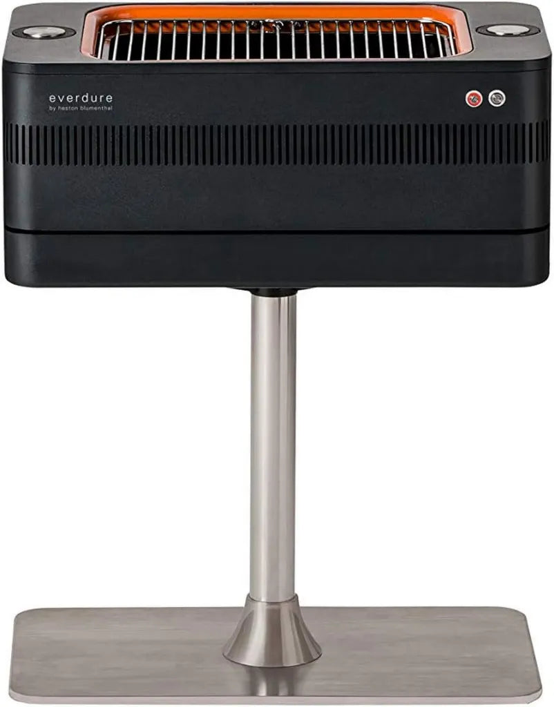 Everdure Fusion Holzkohlegrill mit Rotisserie und Schnellstart, abnehmbarer Standfuß, Graphit Schwarz