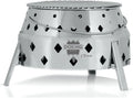 BBQ-Toro Edelstahl Grill 'DOKING' | Tragbarer 3-in-1 Faltgrill 34 cm | Perfekt als Dutch Oven Station und Feuerstelle