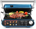 Taylor Swoden 3-in-1 Kontaktgrill XXL mit Smart-Technologie, 9 Modi, Spülmaschinengeeignete Grillplatten, 180° Tischgrill für 6-8 Personen
