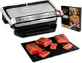 Tefal OptiGrill+ XL Elektrischer Kontaktgrill, 9 Programme, Manuelle Steuerung, 2000 W, Garstufenanzeige, Dickenerkennung, Abnehmbare XL-Platten, Edelstahl